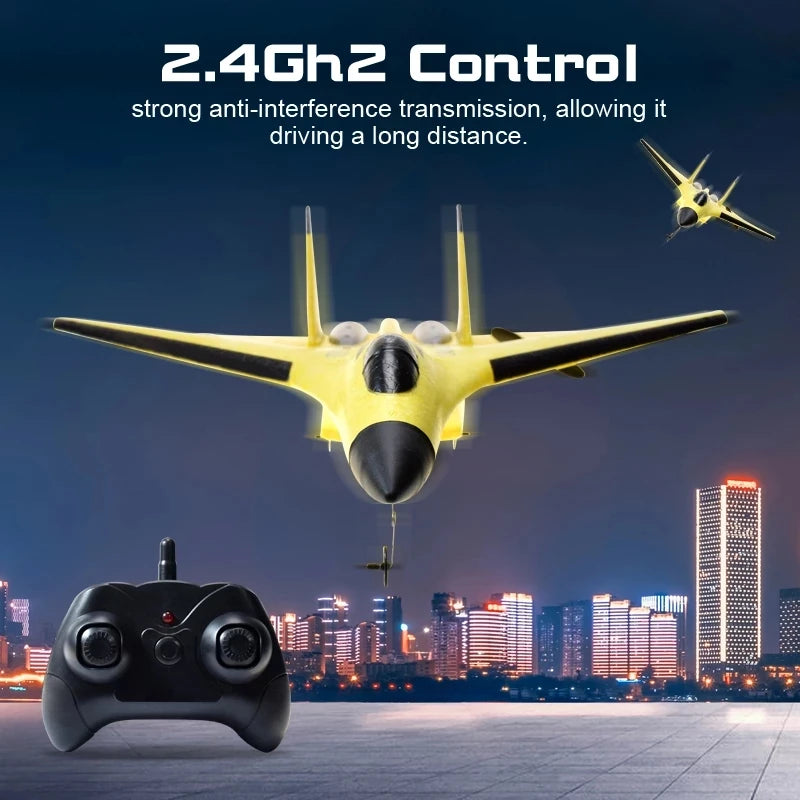 Experience Thrilling Adventures with the SU35 RC Plane FX620 FX820 - 2.4G Remote Control Glider with LED Lights for Kids and Enthusiasts!