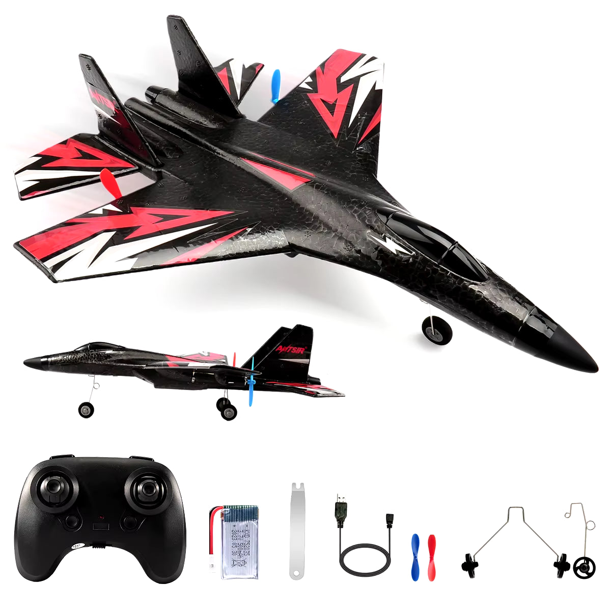 Experience Thrilling Adventures with the SU35 RC Plane FX620 FX820 - 2.4G Remote Control Glider with LED Lights for Kids and Enthusiasts!