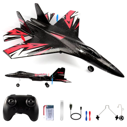 Experience Thrilling Adventures with the SU35 RC Plane FX620 FX820 - 2.4G Remote Control Glider with LED Lights for Kids and Enthusiasts!