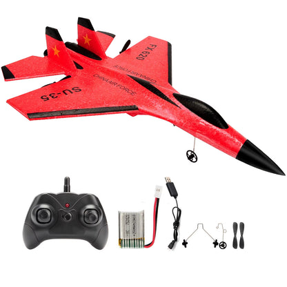 Experience Thrilling Adventures with the SU35 RC Plane FX620 FX820 - 2.4G Remote Control Glider with LED Lights for Kids and Enthusiasts!